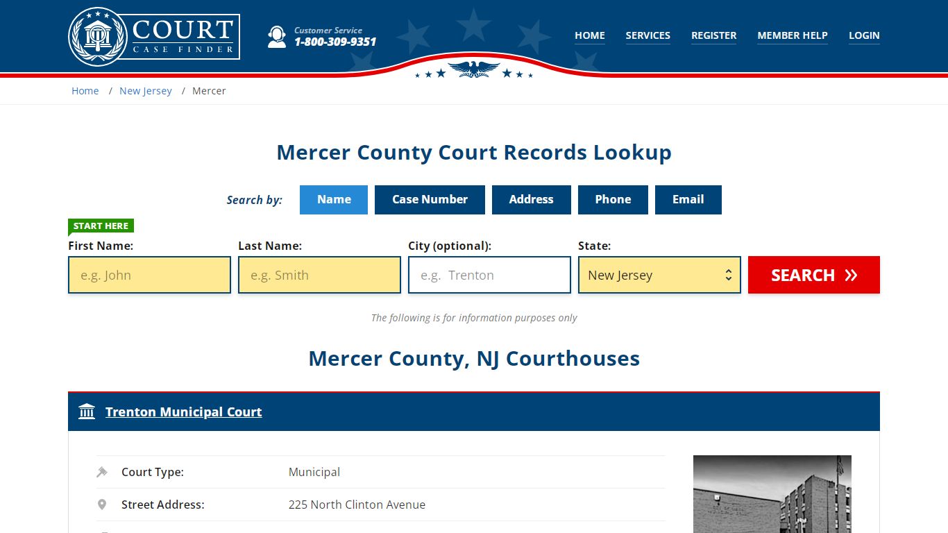 Mercer County Court Records | NJ Case Lookup